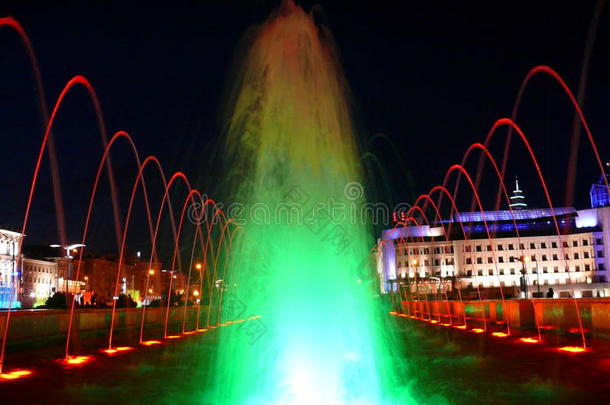 喀山彩色喷泉