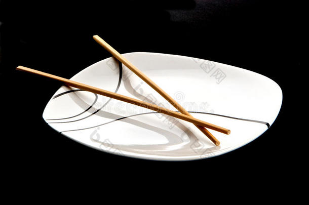 筷子和盘子