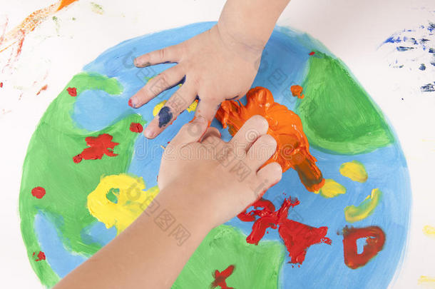 儿童彩绘地球仪