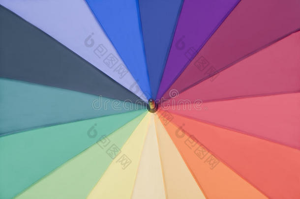 彩虹彩伞
