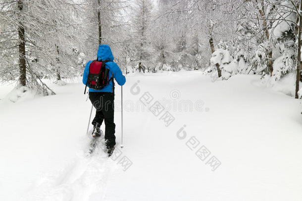 穿雪鞋的人