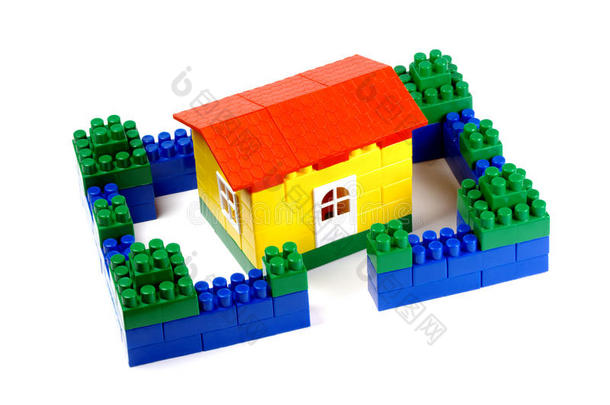 玩具积木-房子