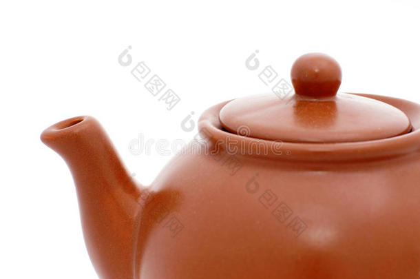 棕色陶瓷茶壶
