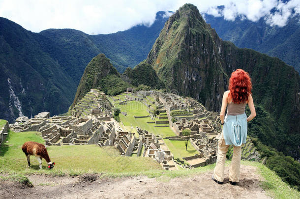 秘鲁马丘比丘失落之城的游客
