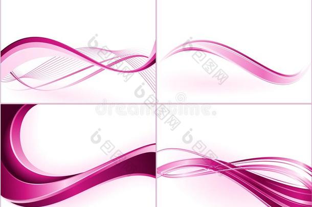 紫粉色波浪图案