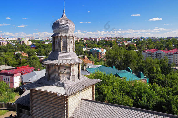 托木斯克克里姆林宫与俄罗斯托木斯克风景