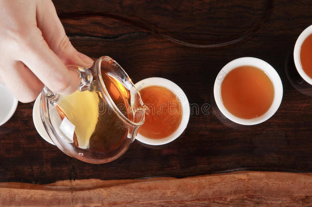 茶壶、杯子和茶具