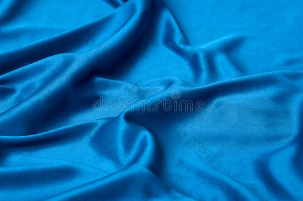 优雅的蓝色丝绸