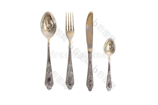 叉子，勺子，小勺子和小刀