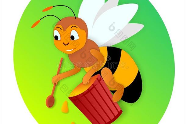 蜜蜂和蜂蜜，贴纸