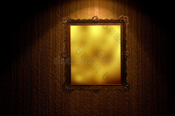 咕噜墙上的金色<strong>魔镜</strong>