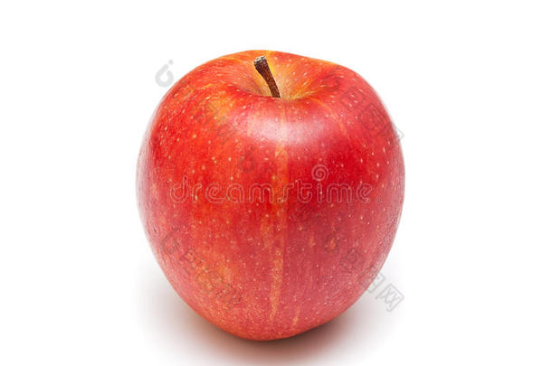 成熟的<strong>红</strong>苹果</strong>。白色隔离