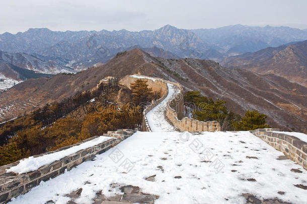 雪地里的中国长城