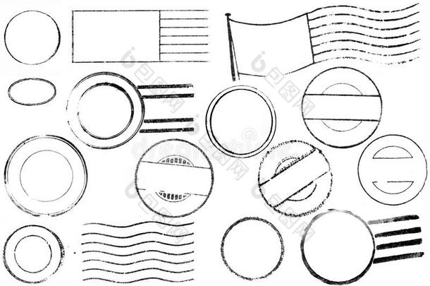 各种老式邮政和取消标志