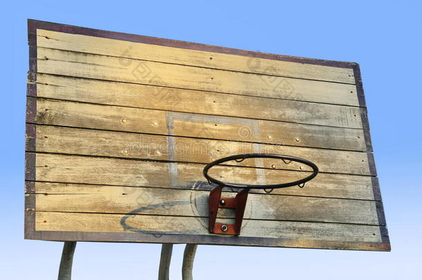 旧的无网篮球钩