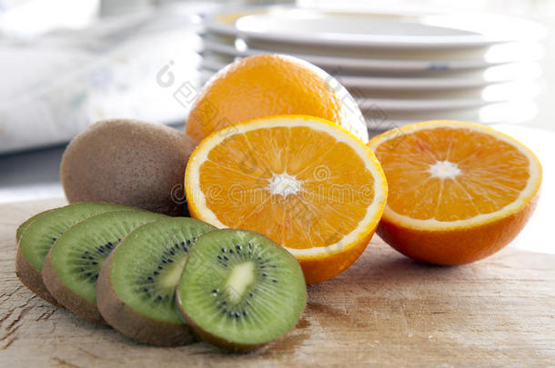 橘子和奇异果