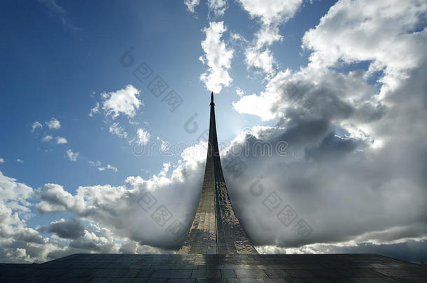 俄罗斯，莫斯科，太空征服者纪念碑