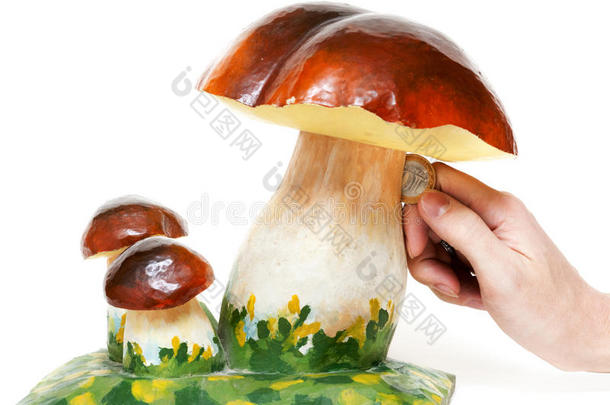 装饰蘑菇钱箱