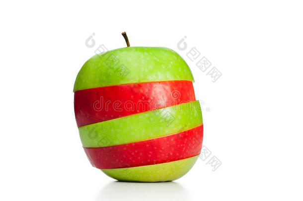 青苹果和红苹果的组合