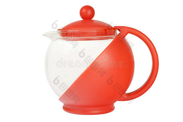 红色围墙<strong>玻璃</strong>茶壶