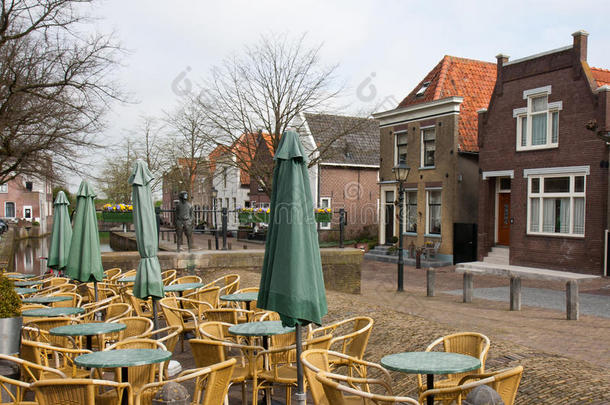 荷兰传统古村落的空露台
