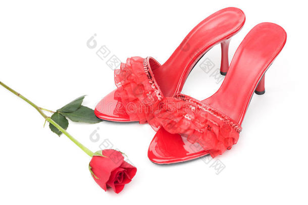 红女鞋和玫瑰