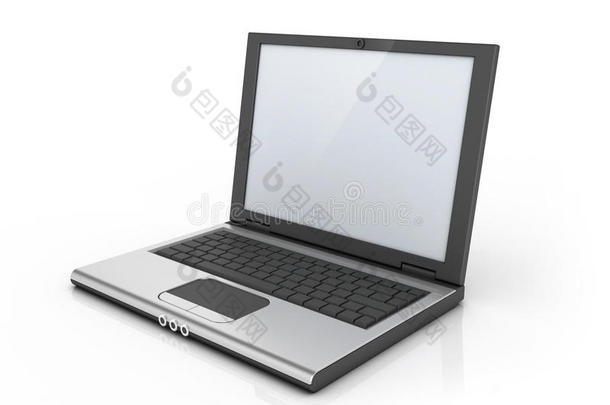 笔记本电脑，笔记本电脑，上网本隔离在白色背景上