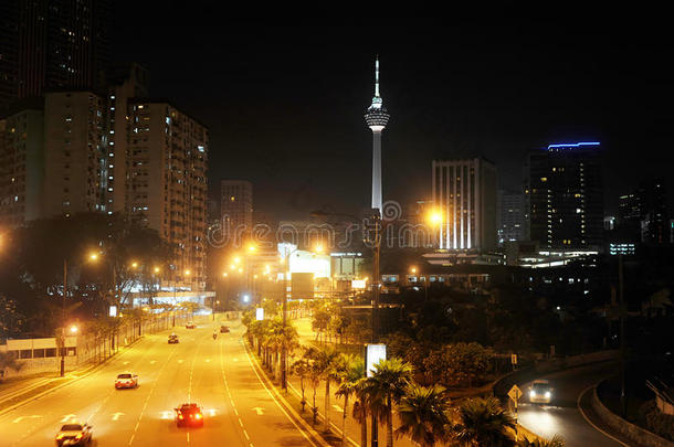 吉隆坡市区夜景