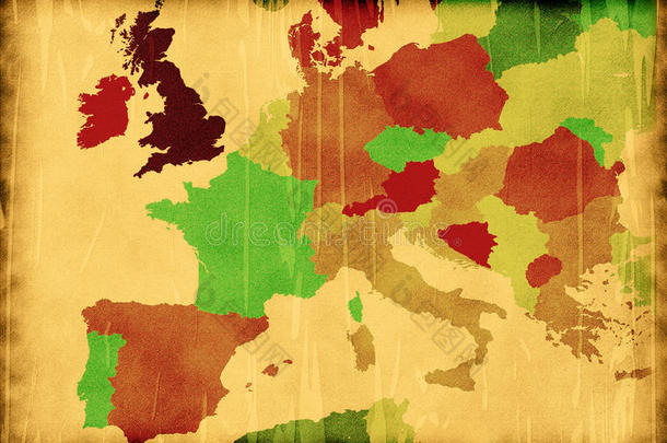 现代欧洲地图