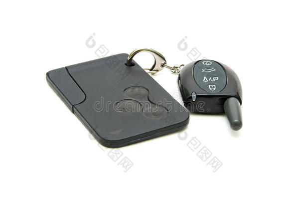 汽车防盗钥匙和<strong>芯</strong>片卡。