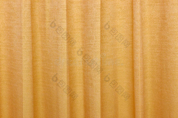 波浪橙色丝质窗帘背景