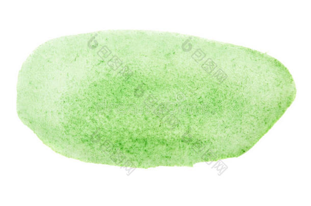 绿色水彩笔触