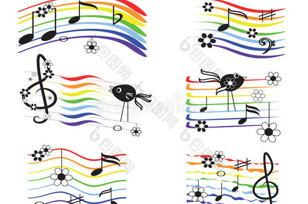 音乐彩虹，集合。