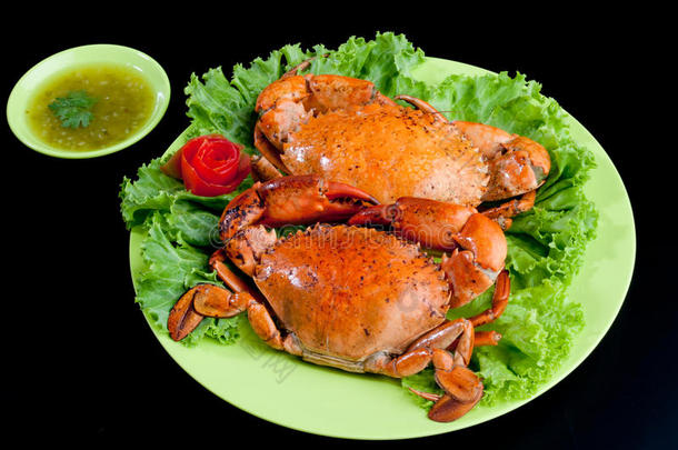 清蒸螃蟹海鲜菜单