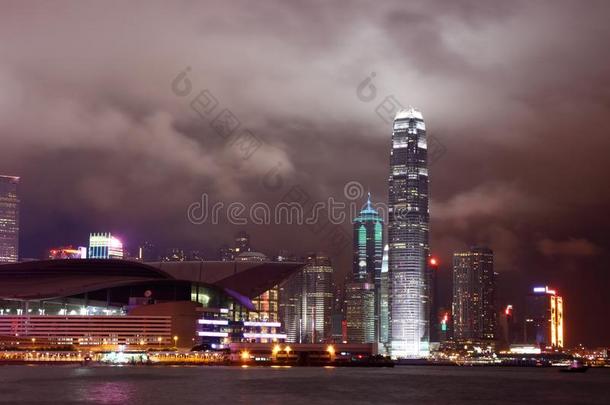 <strong>维多利亚港夜景</strong>-<strong>香<strong>港</strong>