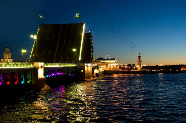 圣彼得堡的吊桥。