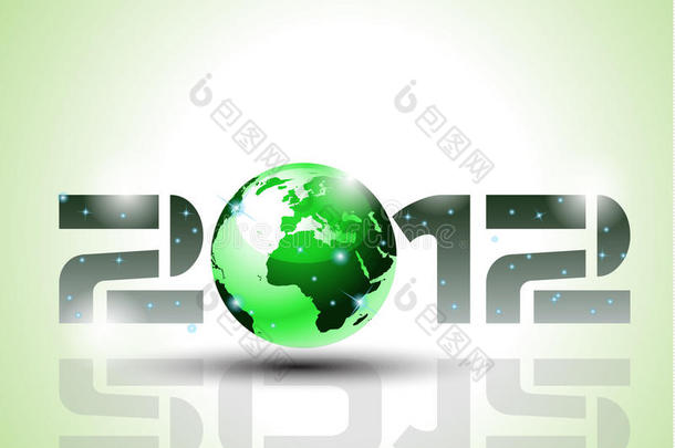 高科技生态绿色风格2012