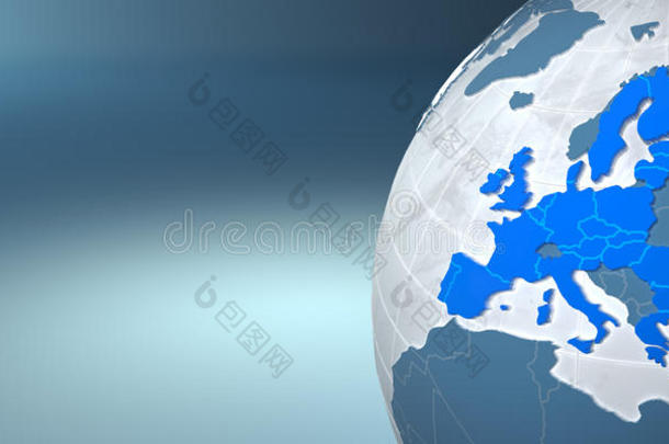 欧洲联盟地球地图