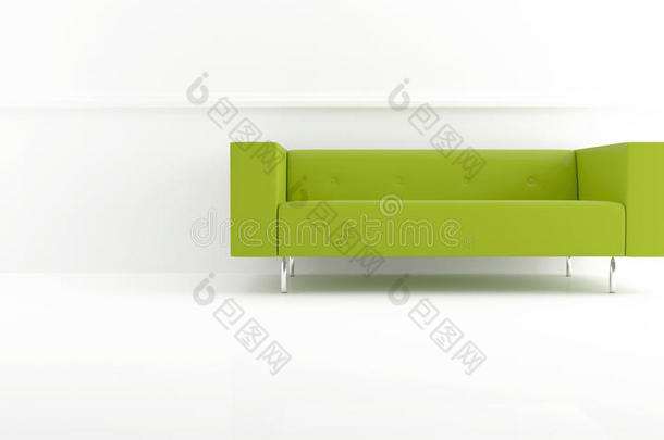 绿色现代沙发