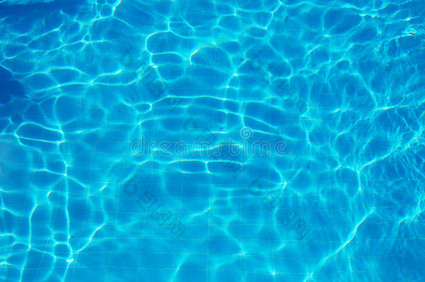 蓝池的水纹理