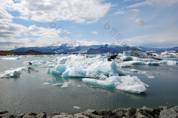 冰河湖-冰岛