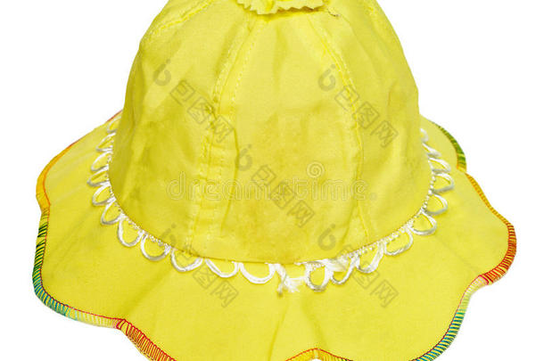 儿童夏季黄色帽子