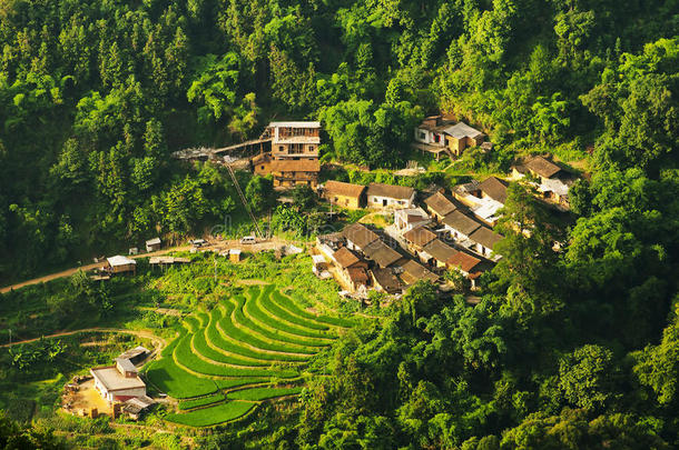 梯田乡村景观