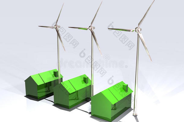 风力发电机和节能房屋