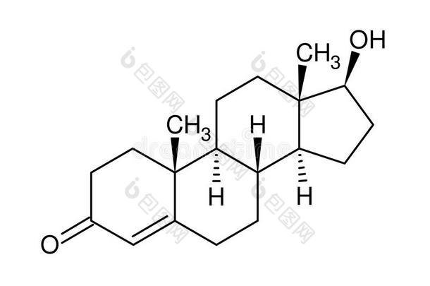 睾酮结构式