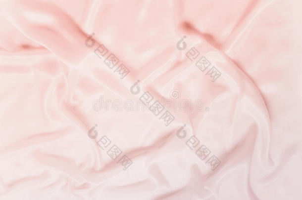 精致的粉红绸缎波浪
