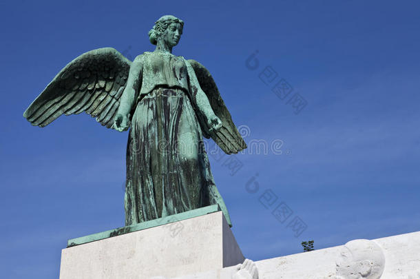 第一次世界大战海上纪念碑上的天使雕像