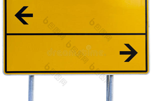 黄色方向标志（包括剪辑路径）