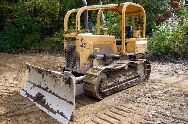 道路工程：建筑工地平地机