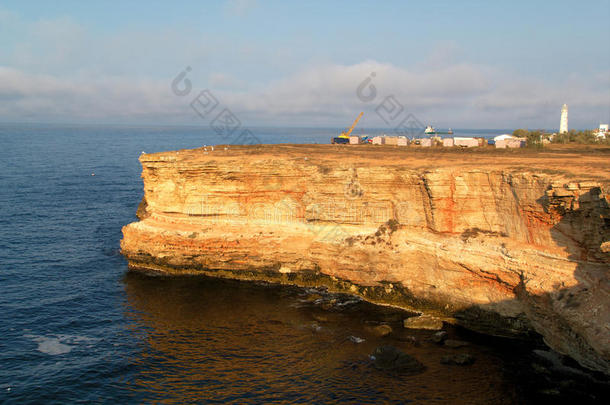 岩石峭壁，黑海海岸